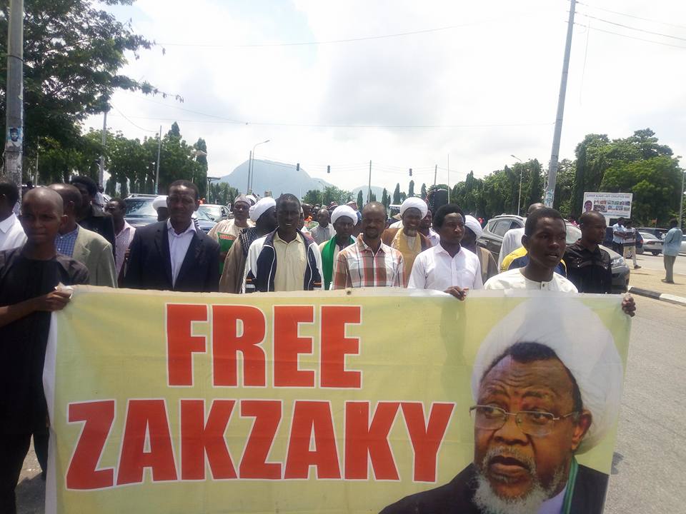 free zakzaky in abuja wed 8th august 2018